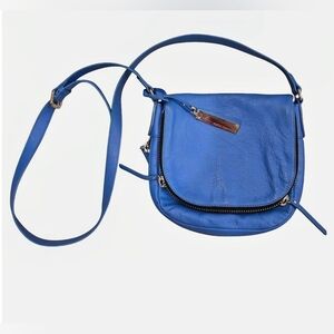 Vince Camuto Blue Leather Crossbody Bag